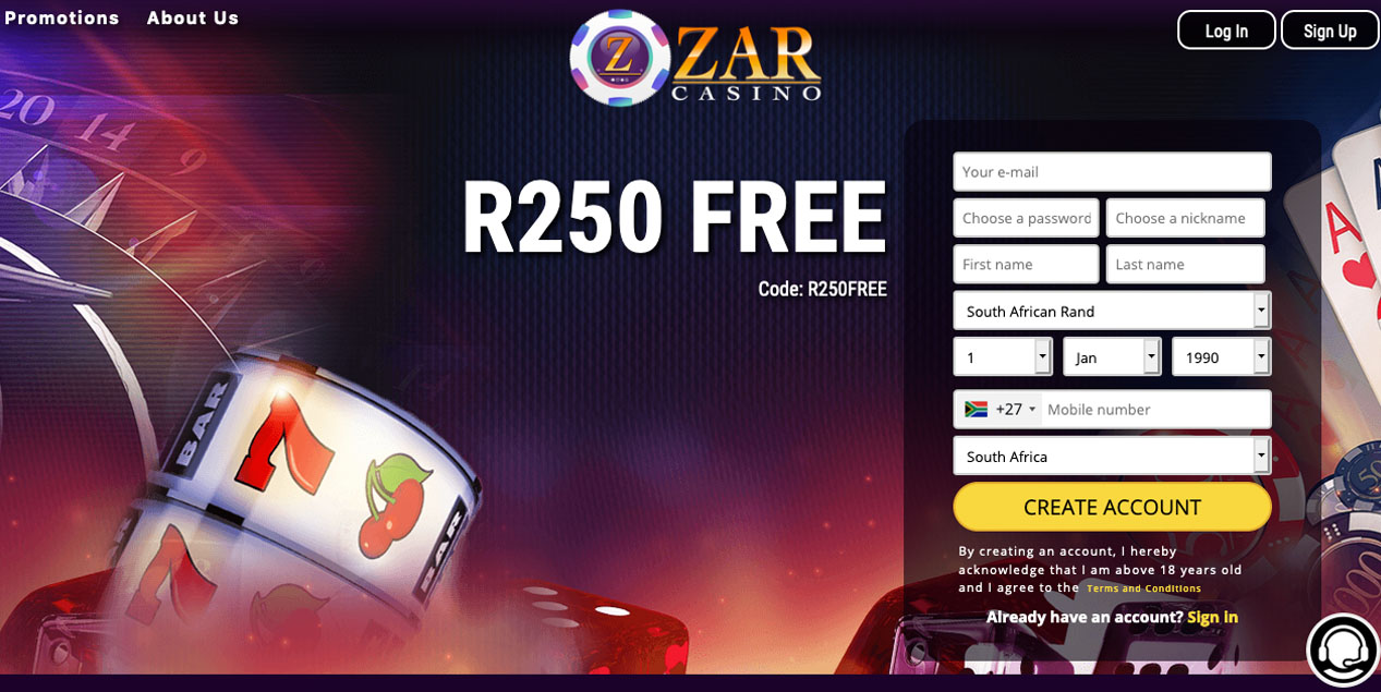 zar casino no deposit coupons 2020