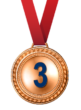 Bronze Third Place Medal