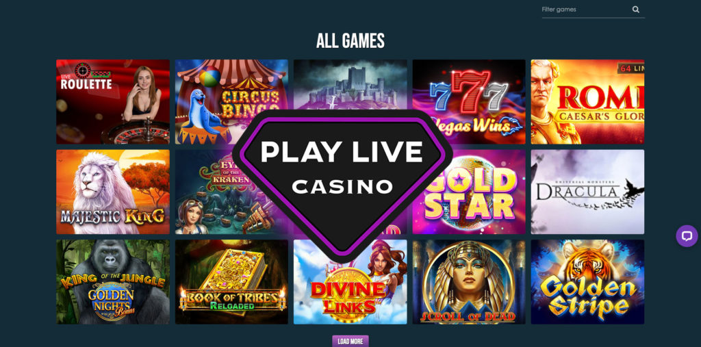 What games does PlayLive offer?